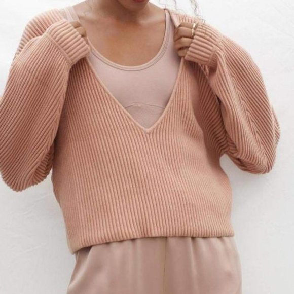 LUNYA Organic Cotton Silk Reversible Pullover - Picture 1 of 13
